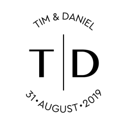 Logo der Hochzeit von Tim & Daniel